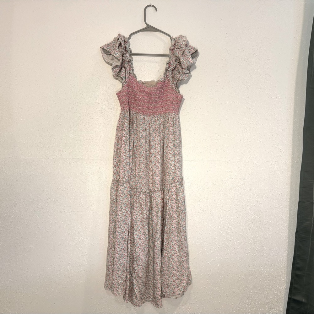 LoveShackFancy Burnley Midi Dress - Confetti Mix - Size S